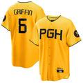 Johmsee P.Pirates #6 Konnor Griffin Player Gold City Connect Home Game Stitched Jerseys