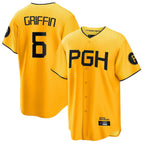 Johmsee P.Pirates #6 Konnor Griffin Player Gold City Connect Home Game Stitched Jerseys