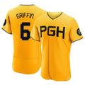 Johmsee P.Pirates #6 Konnor Griffin Player Gold City Connect Home Limited Elite Stitched Jerseys