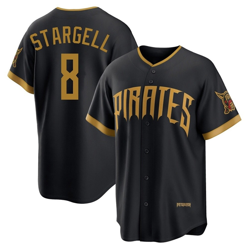 Johmsee P.Pirates #8 Willie Stargell Player Black 2026 City Connect Home Limited Stitched Jerseys