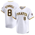 Johmsee P.Pirates #8 Willie Stargell Player White Home Limited Stitched Jerseys