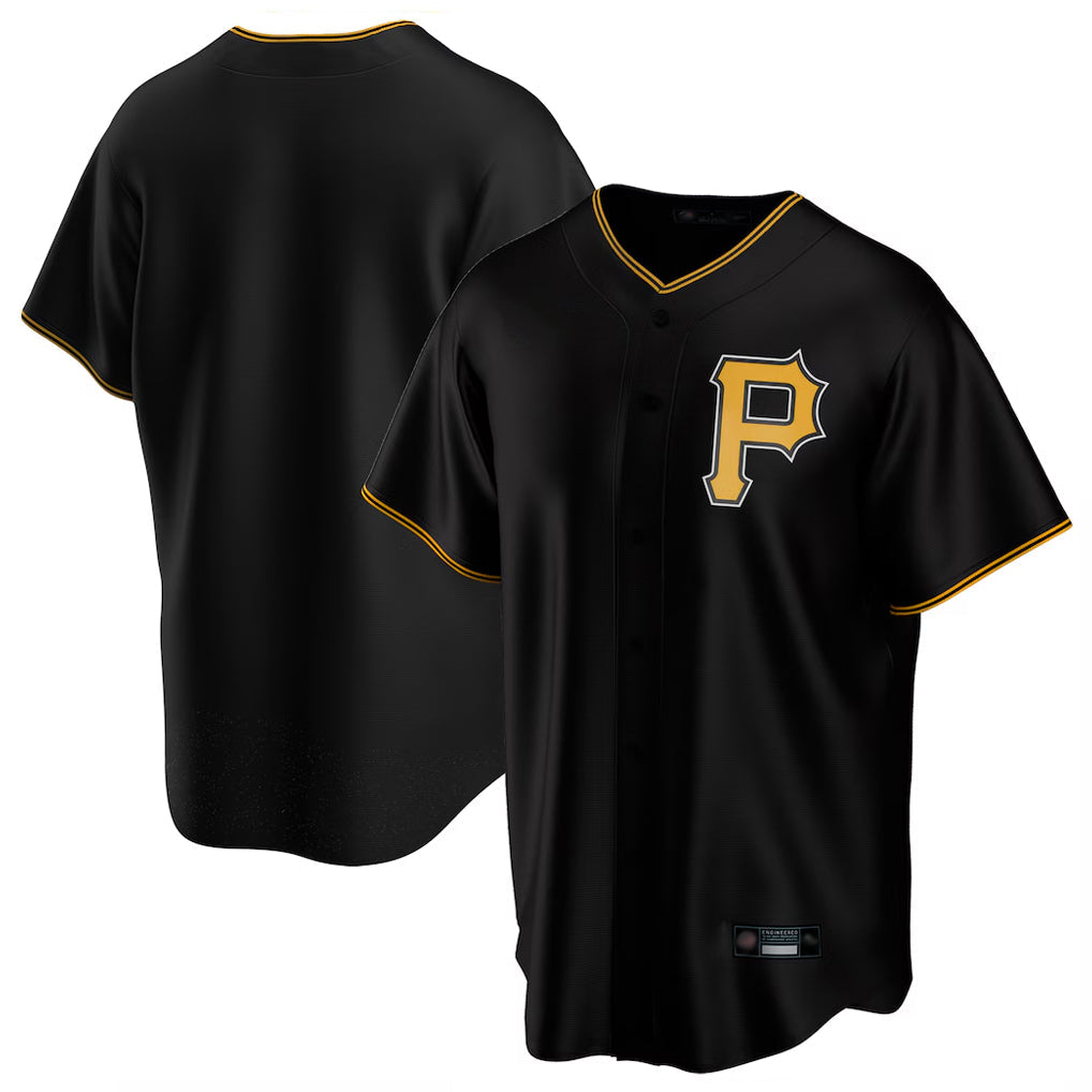 Johmsee P.Pirates Blank Player Black Alternate 2025 Home Game Stitched Jerseys