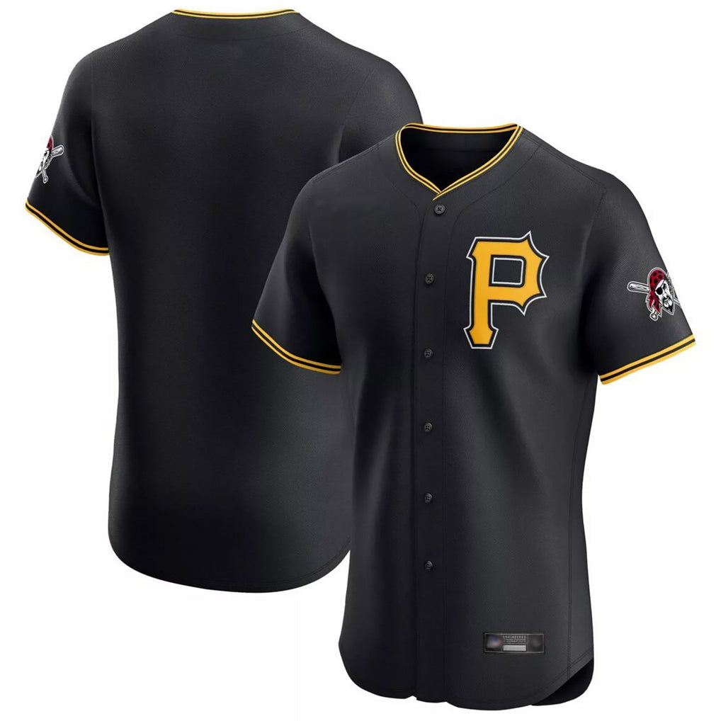 Johmsee P.Pirates Blank Player Black Alternate 2025 Home Limited Elite Stitched Jerseys