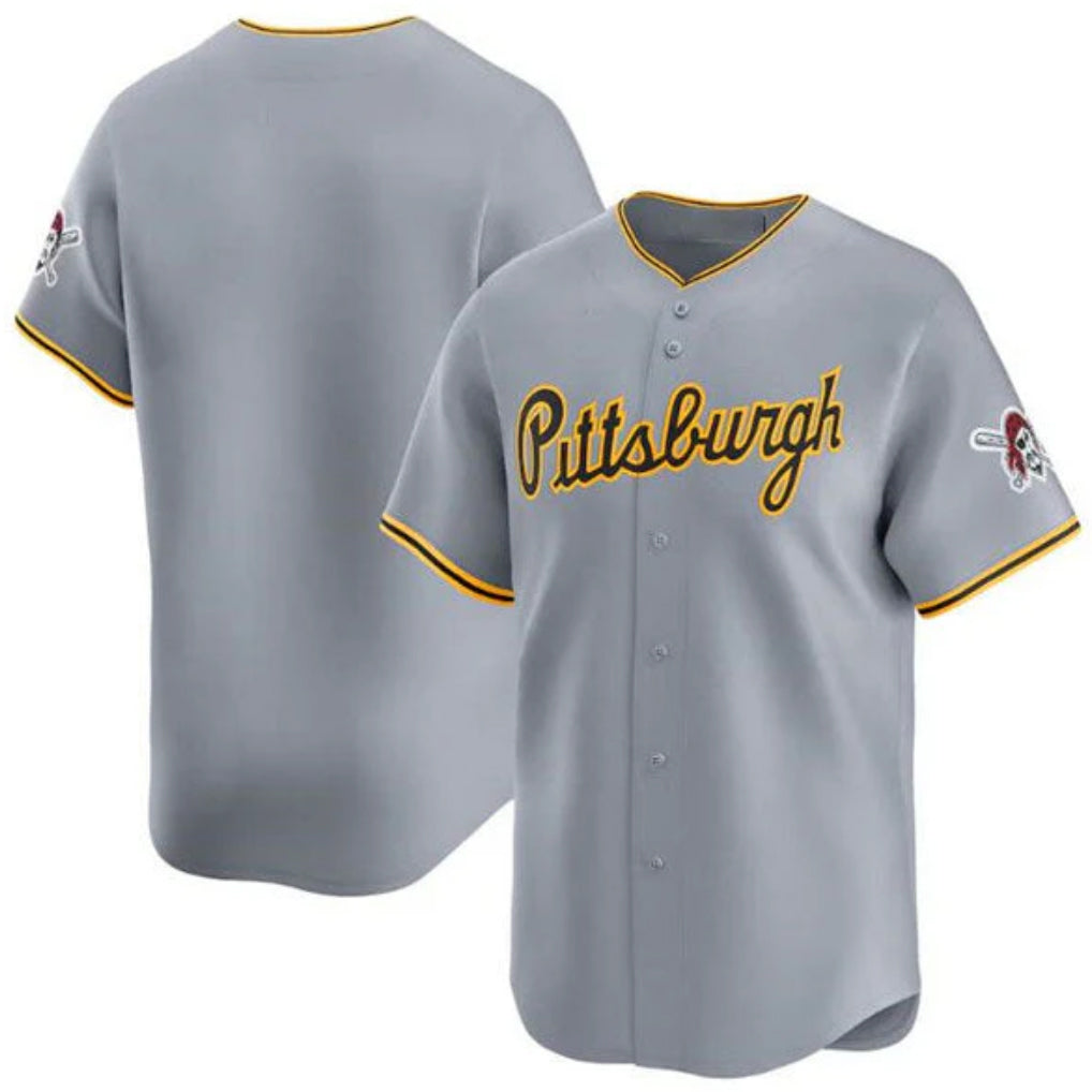 Johmsee P.Pirates Blank Player Gray Road Home Limited Stitched Jerseys