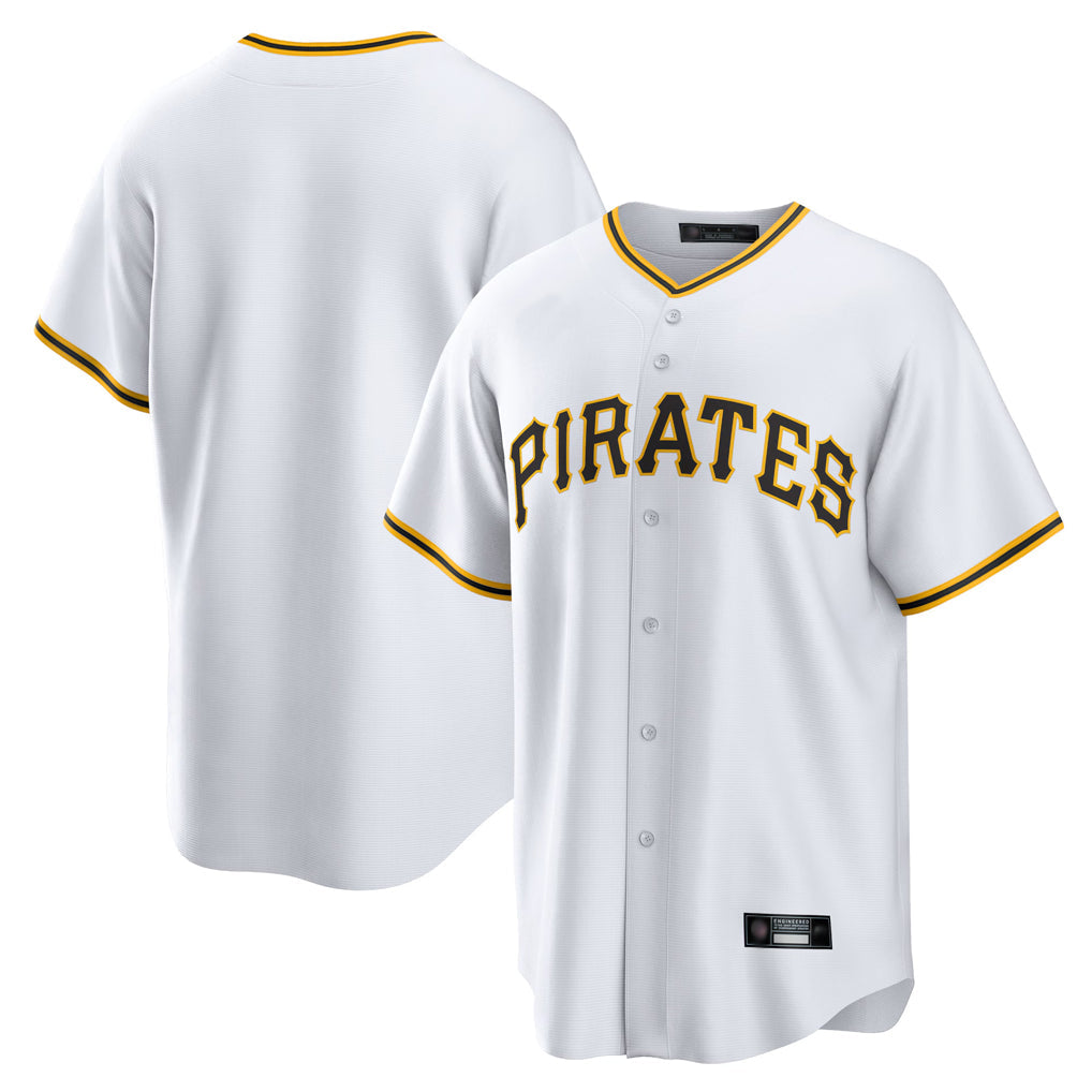 Johmsee P.Pirates Blank Player White Home Game Stitched Jerseys