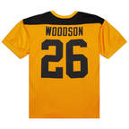 Johmsee P.Steelers 1994 #26 Rod Woodson Mitchell & Ness Gold Authentic Throwback Retired Player Stitched Puhic Jersey