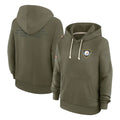 Johmsee P.Steelers Olive Salute to Service Pullover Hoodies Limited Blank Player Stitched Jerseys