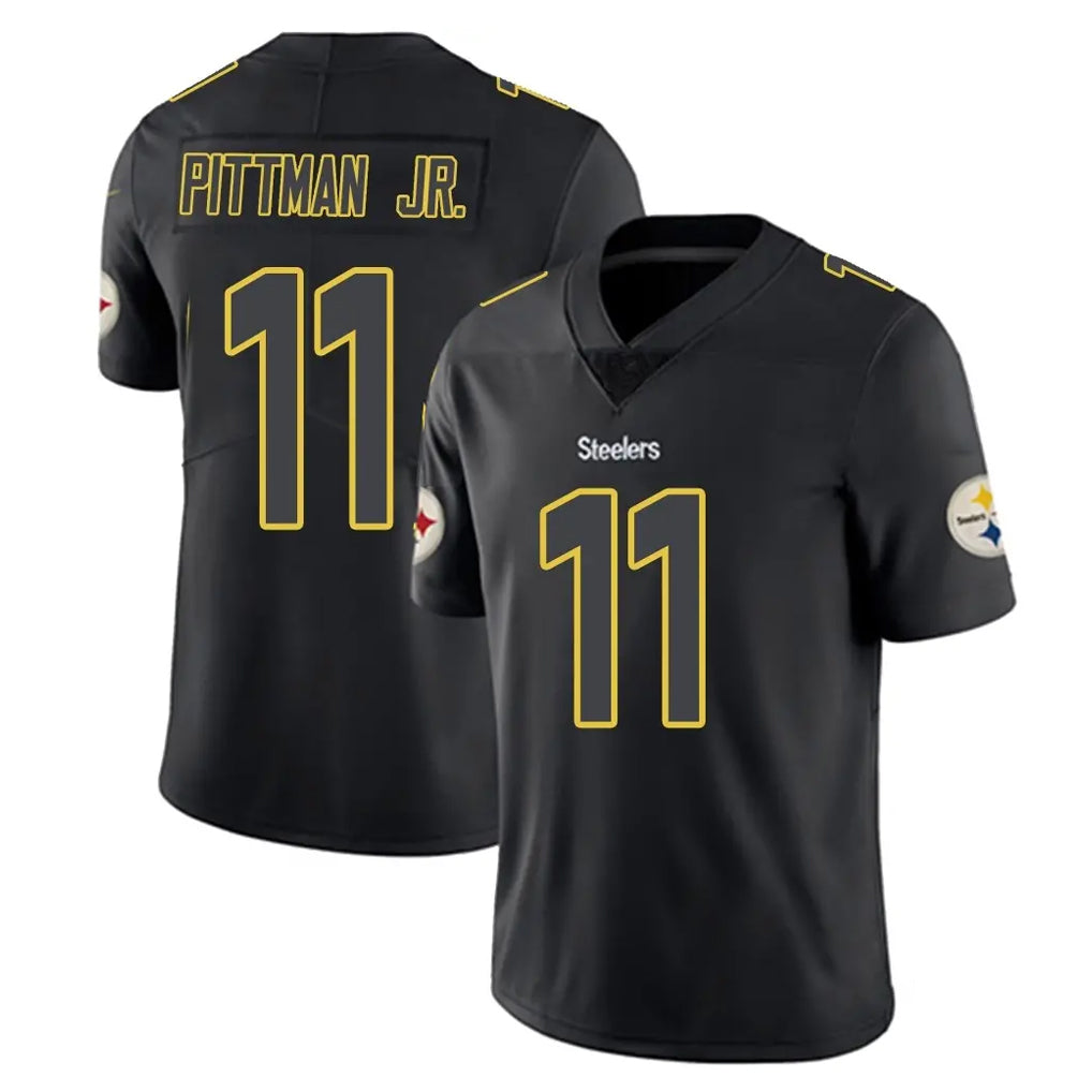 Johmsee P.Steelers #11 Michael Pittman Jr. Player Black Impact Limited Home Game Stitched Jerseys