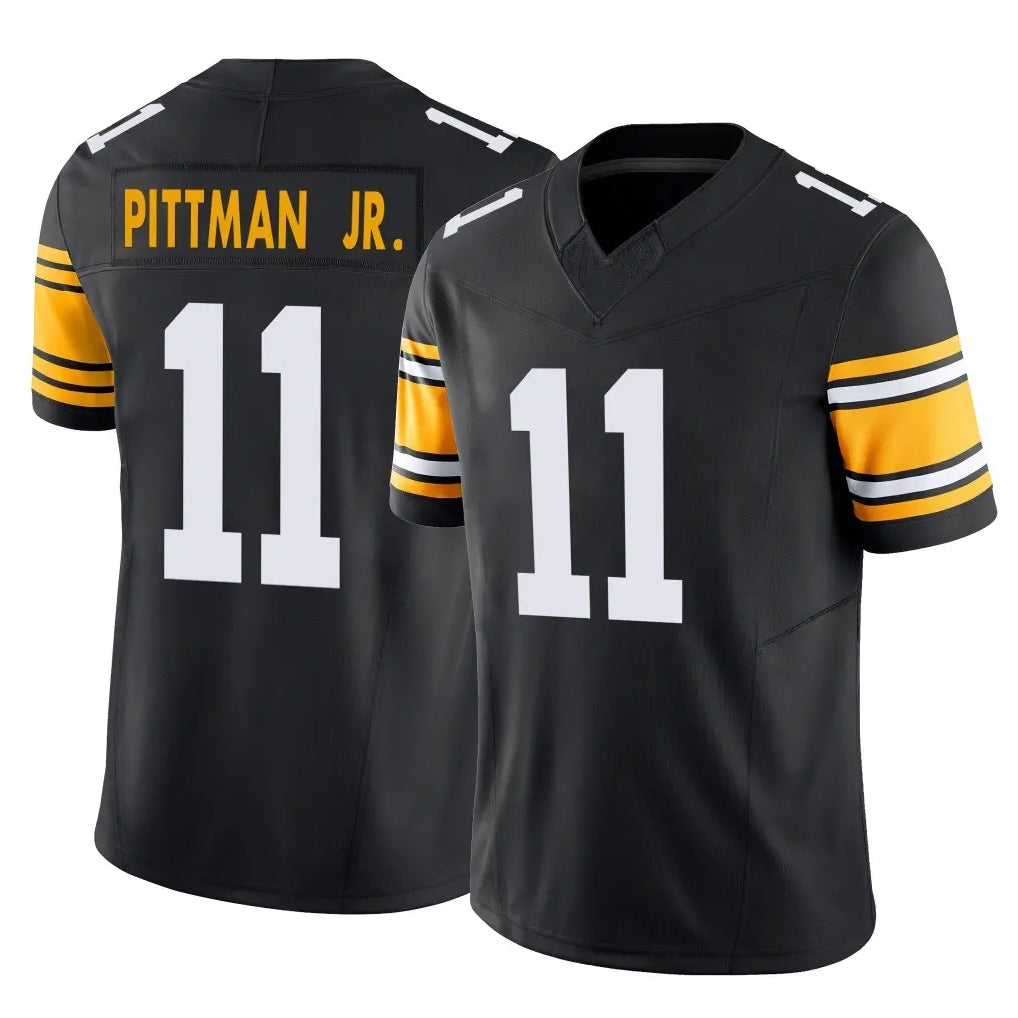 Johmsee P.Steelers #11 Michael Pittman Jr. Player Black Limited Alternate Vapor F.U.S.E. Home Game Stitched Jerseys