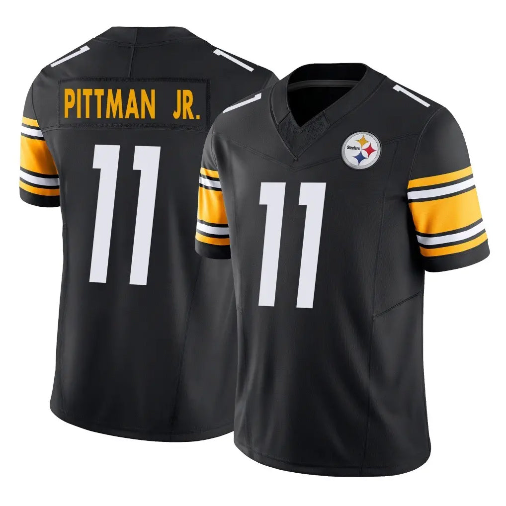 Johmsee P.Steelers #11 Michael Pittman Jr. Player Black Limited Vapor F.U.S.E. Home Game Stitched Jerseys