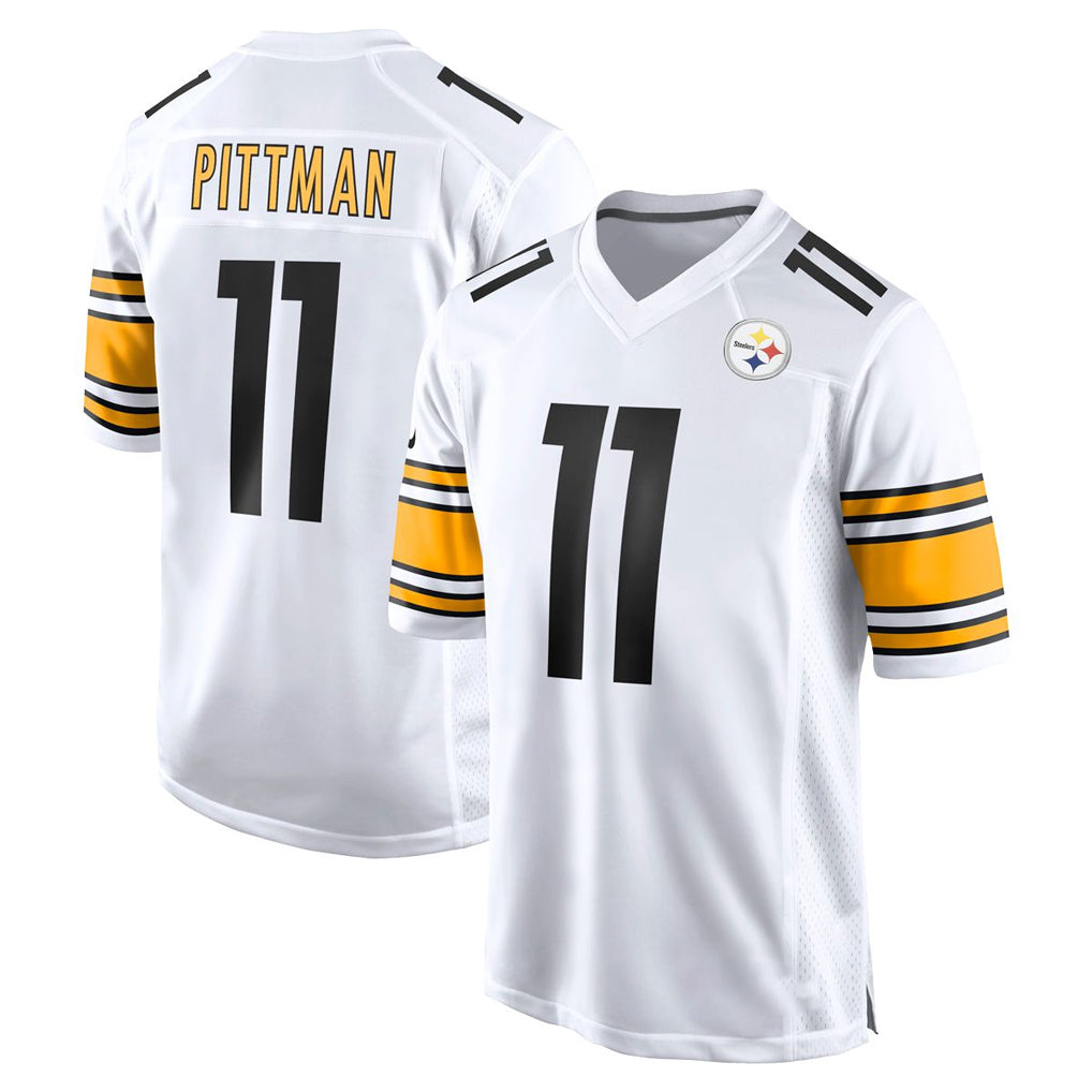 Johmsee P.Steelers #11 Michael Pittman Jr. Player White Home Game Stitched Jerseys