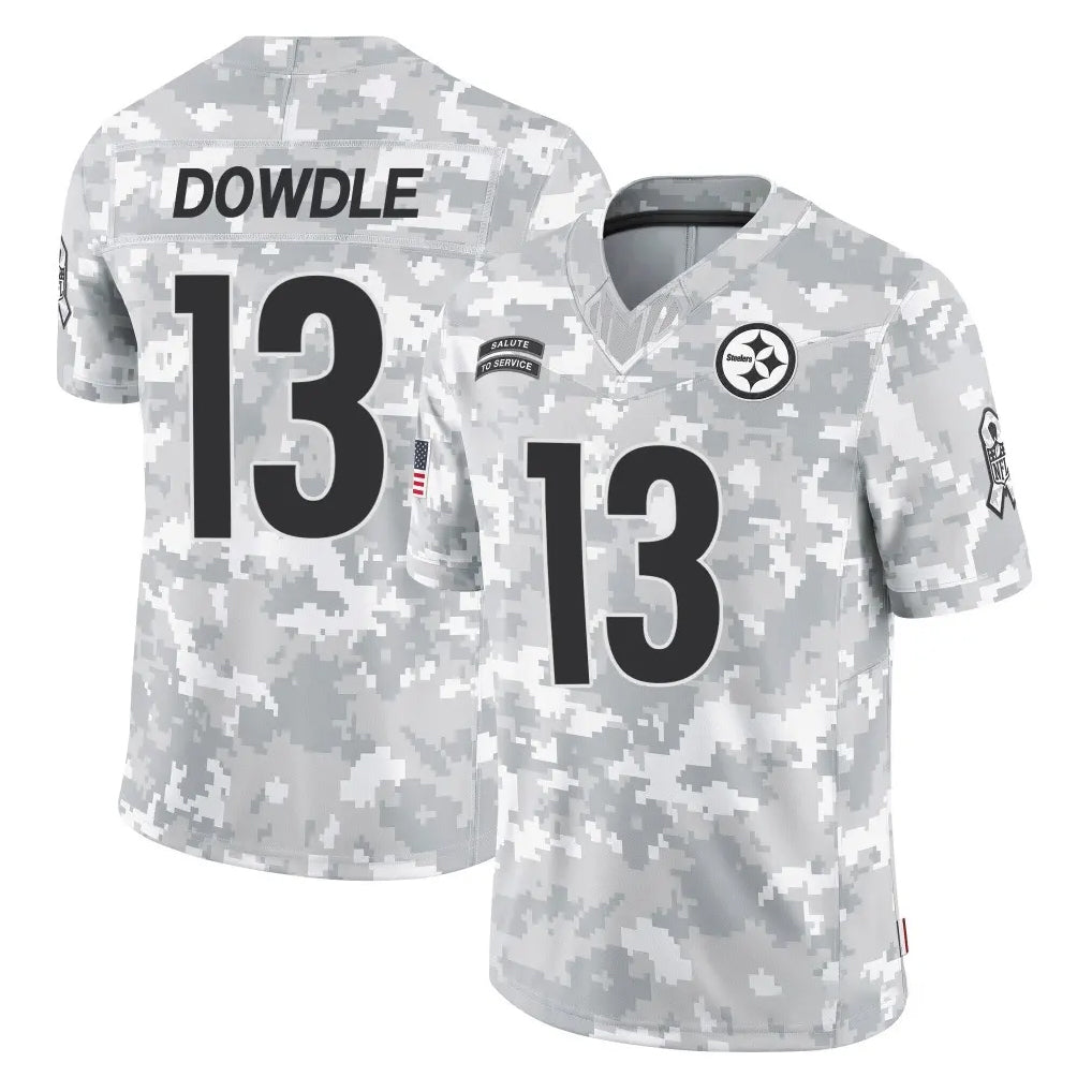 Johmsee P.Steelers #13 Rico Dowdle Player Arctic Camo Limited Salute To Service Home Game Stitched Jerseys