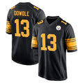 Johmsee P.Steelers #13 Rico Dowdle Player Black Color Rush Home Game Stitched Jerseys