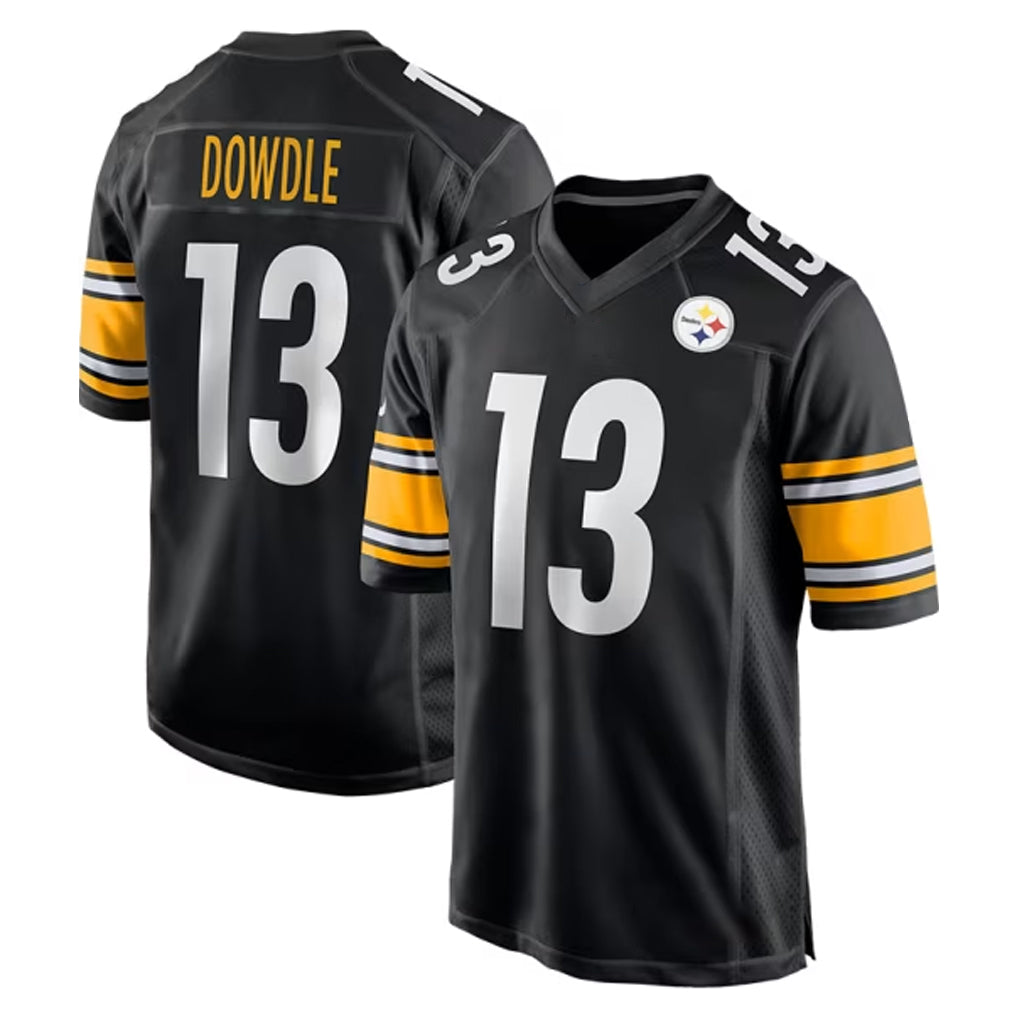 Johmsee P.Steelers #13 Rico Dowdle Player Black Home Game Stitched Jerseys