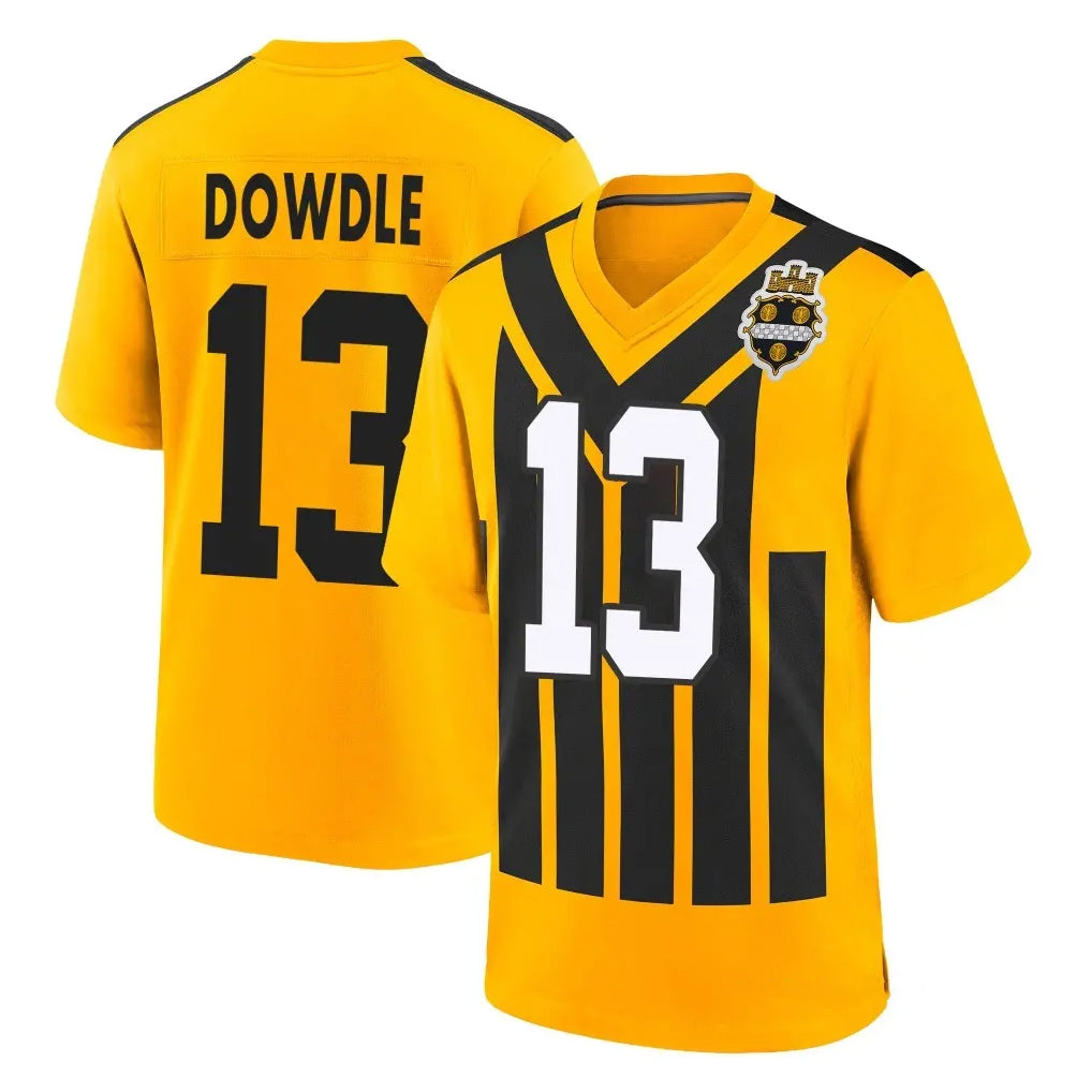 Johmsee P.Steelers #13 Rico Dowdle Player Gold Limited 1933 Throwback Home Game Stitched Jerseys