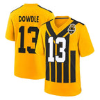 Johmsee P.Steelers #13 Rico Dowdle Player Gold Limited 1933 Throwback Home Game Stitched Jerseys