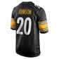 P.Steelers #20 Kaleb Johnson Black Team Game Stitched American Football Jerseys