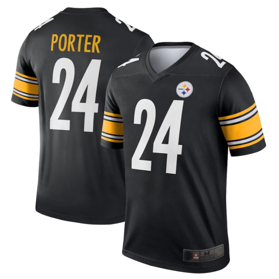 Johmsee P.Steelers #24 Joey Porter Jr. Black Legend American Stitched Jerseys