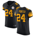 Johmsee P.Steelers #24 Joey Porter Jr. Black Vapor Untouchable Elite Color Rush American Stitched Jerseys