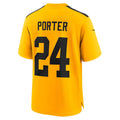 Johmsee P.Steelers #24 Joey Porter Jr. Gold Alternate 1933 Throwback Game Stitched Jerseys