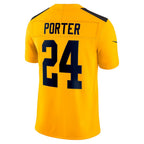 Johmsee P.Steelers #24 Joey Porter Jr. Gold Alternate 1933 Throwback Vapor F.U.S.E. Limited Jerseys
