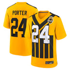 Johmsee P.Steelers #24 Joey Porter Jr. Player Gold Alternate 1933 Throwback Game Stitched Jerseys