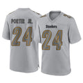 Johmsee P.Steelers #24 Joey Porter Jr. Player Gray Atmosphere Fashion Home Game Stitched Jerseys
