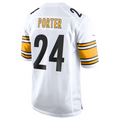 Johmsee P.Steelers #24 Joey Porter Jr. White Away Game American Stitched Jersey