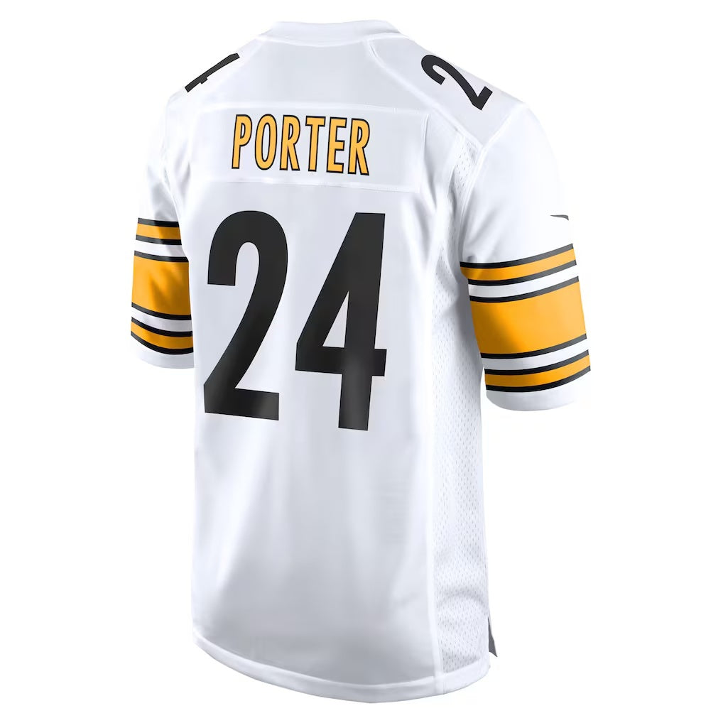 Johmsee P.Steelers #24 Joey Porter Jr. White Away Game Stitched Jerseys