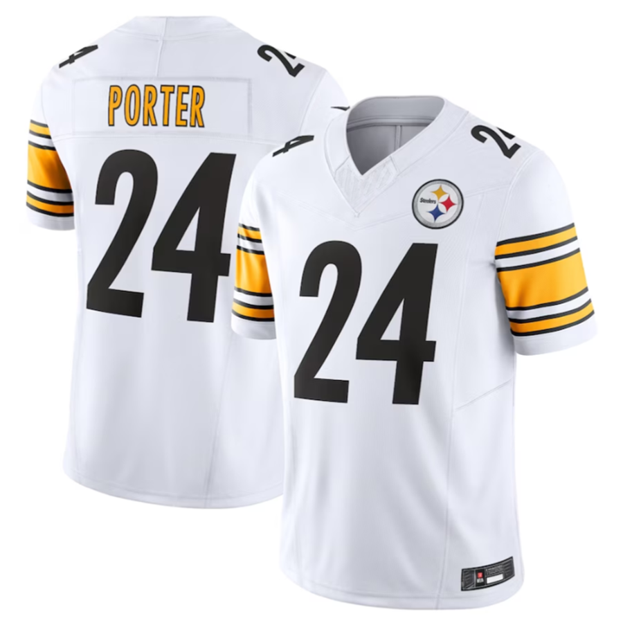 Johmsee P.Steelers #24 Joey Porter Jr. Vapor F.U.S.E. Limited Home Stitched Jerseys