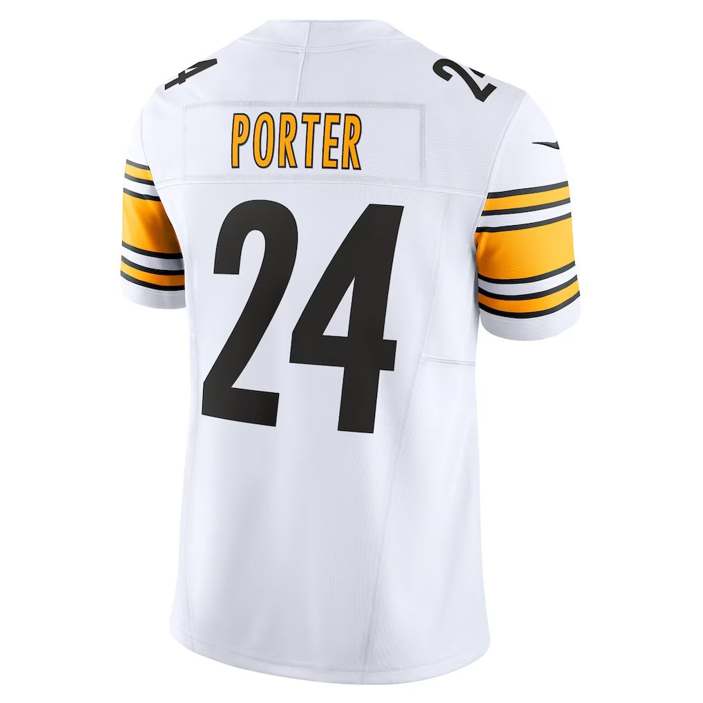 Johmsee P.Steelers #24 Joey Porter Jr. White Vapor F.U.S.E. Limited Stitched Jerseys