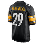 Johmsee P.Steelers #29 Eli Heidenreich Black Team Game Stitched Jerseys