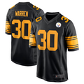 Johmsee P.Steelers #30 Jaylen Warren Black Alternate Game American Stitched Jersey