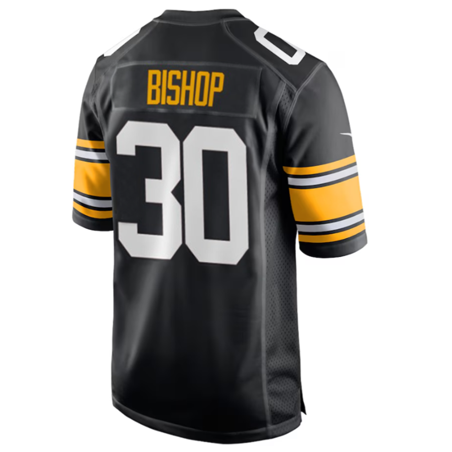 Johmsee P.Steelers #30 Jaylen Warren Black Game American Stitched Jersey