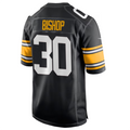 Johmsee P.Steelers #30 Jaylen Warren Black Game American Stitched Jersey