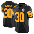 Johmsee P.Steelers #30 Jaylen Warren Player Black Limited Color Rush Home Game Stitched Jerseys