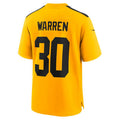 Johmsee P.Steelers #30 Jaylen Warren Player Gold Alternate Game Stitched Jerseys