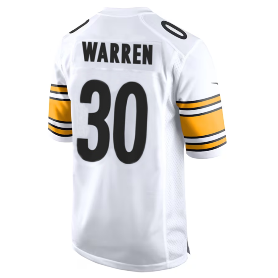 Johmsee P.Steelers #30 Jaylen Warren White Game American Stitched Jerseys