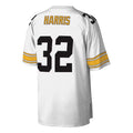 Johmsee P.Steelers #32 Franco Harris Mitchell & Ness White Legacy Replica Stitched Jerseys