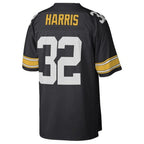Johmsee P.Steelers #32 Franco Harris Player Mitchell & Ness Black Legacy Replica Stitched Jerseys