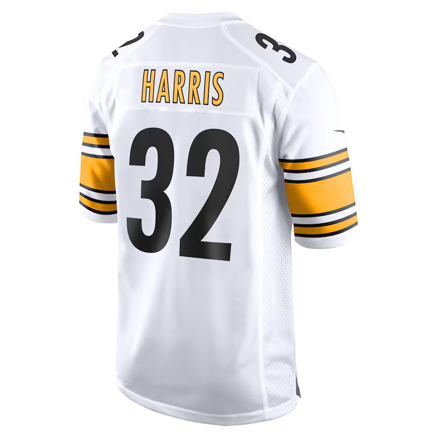 Johmsee P.Steelers #32 Franco Harris Player White Home Game Stitched Jerseys