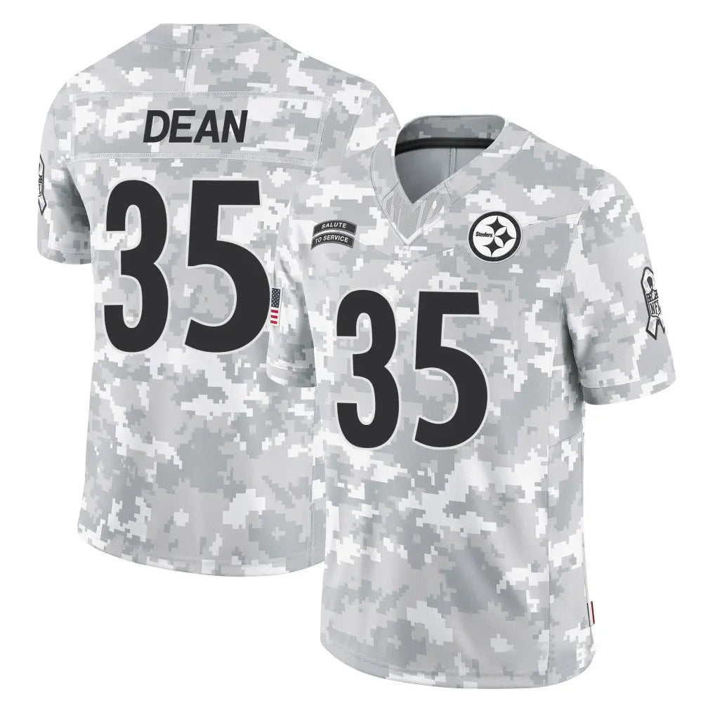 Johmsee P.Steelers #35 Jamel Dean Player Arctic Camo Limited Salute To Service Home Game Stitched Jerseys