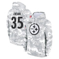 Johmsee P.Steelers #35 Jamel Dean Player Arctic Camo Limited Salute to Service Pullover Hoodies Game Stitched Jerseys