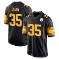 Johmsee P.Steelers #35 Jamel Dean Player Black Color Rush Home Game Stitched Jerseys