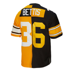 Johmsee P.Steelers #36 Jerome Bettis Mitchell & Ness BlackGold 1996 Split Legacy Replica Stitched Puhic Jersey