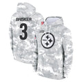 Johmsee P.Steelers #3 Jaquan Brisker Player Arctic Camo Limited Salute to Service Pullover Hoodies Game Stitched Jerseys