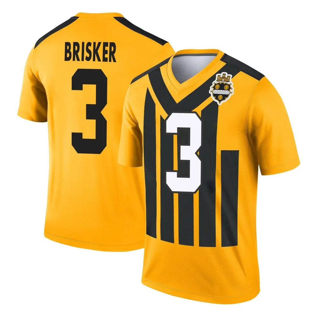 Johmsee P.Steelers #3 Jaquan Brisker Player Gold Legend Limited 1933 Throwback Performance Home Game Stitched Jerseys