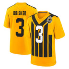 Johmsee P.Steelers #3 Jaquan Brisker Player Gold Limited 1933 Throwback Home Game Stitched Jerseys