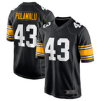 Johmsee P.Steelers #43 Troy Polamalu Black Retired Player Jersey American Stitched Jersey