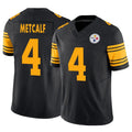 Johmsee P.Steelers #4 DK Metcalf Player Black Alternate Vapor F.U.S.E. Limited Stitched Jerseys